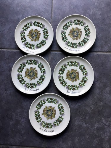 Assiettes fromage gien 19 - 5,