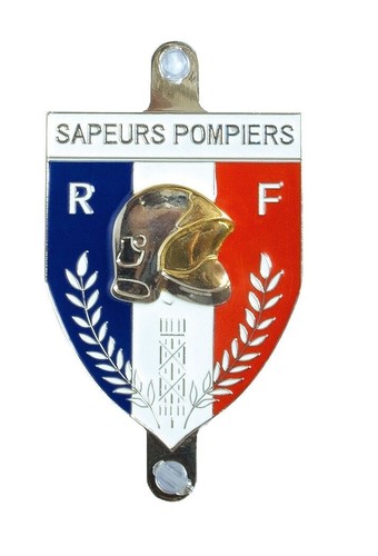 Plaque auto sapeurs pompier - sapeurs,