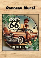 Panneau logo vintage route 66