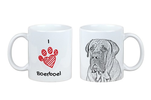 Boerboel tasse avec chien