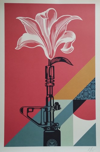 Lily offset lithograph - lily,