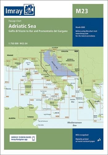 Imray series m23 adriatic - m,