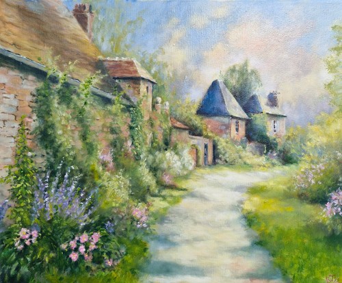 Gerberoy peinture l huile - peinture, à