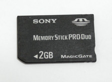 SONY CYBER-SHOT ET PSP CARTE MEMOIRE SONY 2 GB MEMORY STICK PRO DUO MAGICGATE