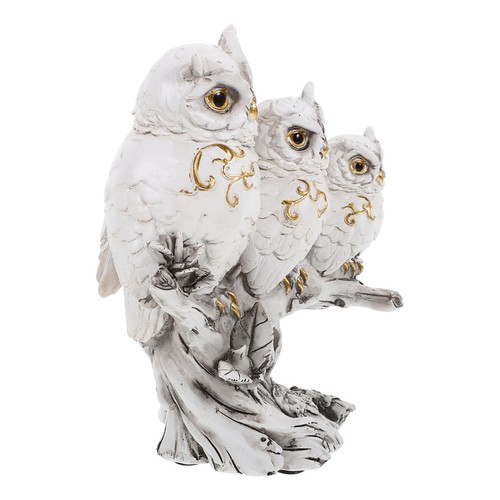 Statue chouette sculpture - statue,