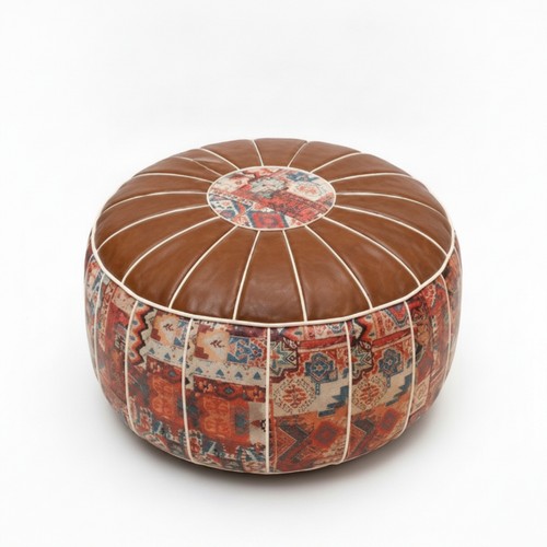 Ottoman coffre rond résistant - coffre,