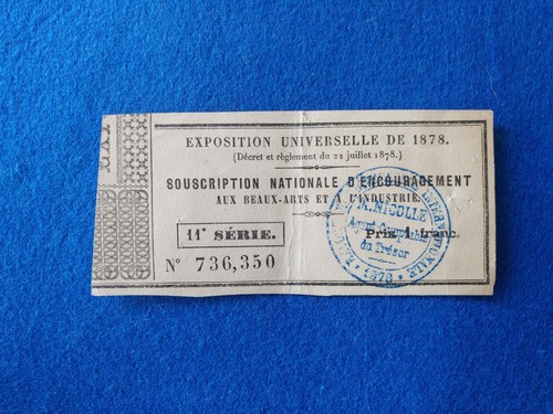 Ticket entrée exposition