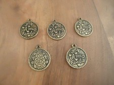 LOT de 5 PERLES PENDENTIFS