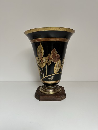 Vase urne dinanderie - dinanderie, par