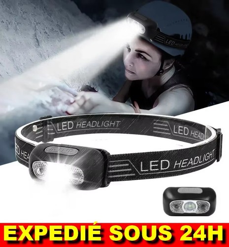 Lampe frontale led capteur - lampe,