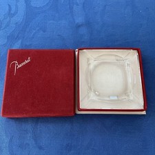cendrier Baccarat estampillé en cristal en boite très bon état (10/10cm)