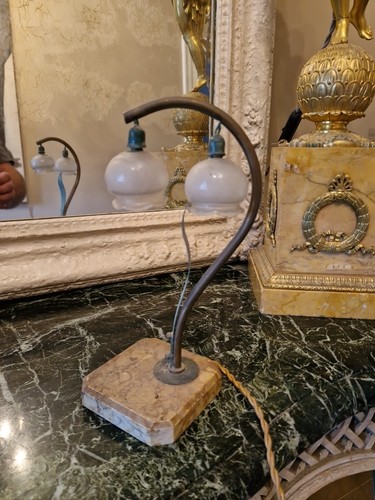 Lampe ancienne abat jour - lampe,