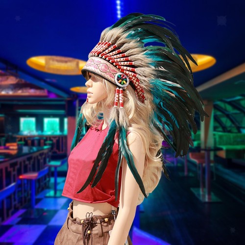 Coiffe plumes - coiffe, en