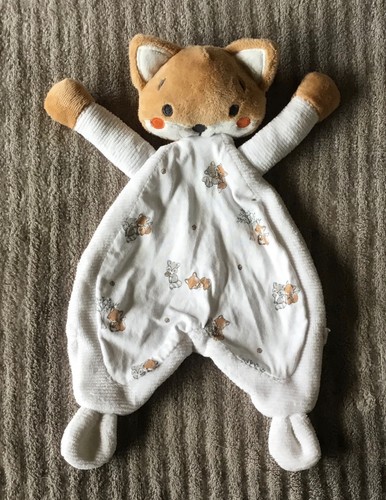 Doudou renard marron blanc - doudou,