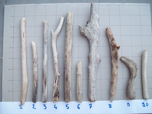 Lot morceaux de bois - 10,