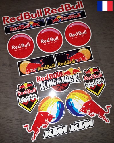 Autocollant redbull sponsor - redbull,