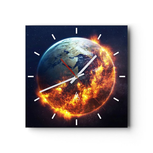 Horloge murale verre - en,