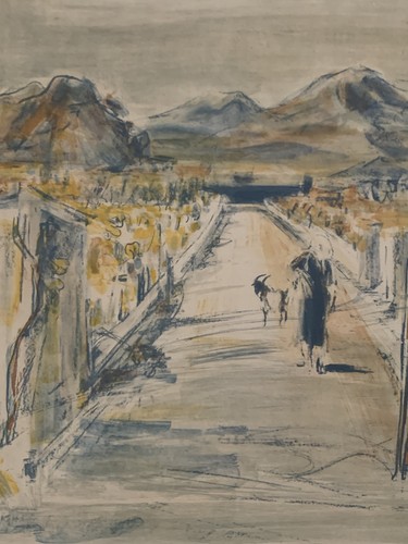 Lithographie originale paysage