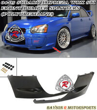 Fits 04-05 Subaru Impreza WRX STI Front Bumper Splitters (Urethane)