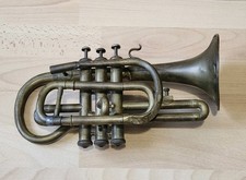 Ancien Cornet à Pistons Couesnon Paris Exposition 1900 Laiton Déco Restauration