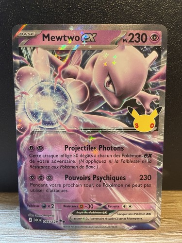 Carte pokémon mewtwo 064 - carte,