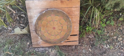 Cible fléchettes vintage - cible, de