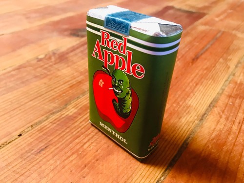 Red apple menthol cigarette - red,
