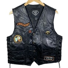 Rare Veste Sans Manches Cuir