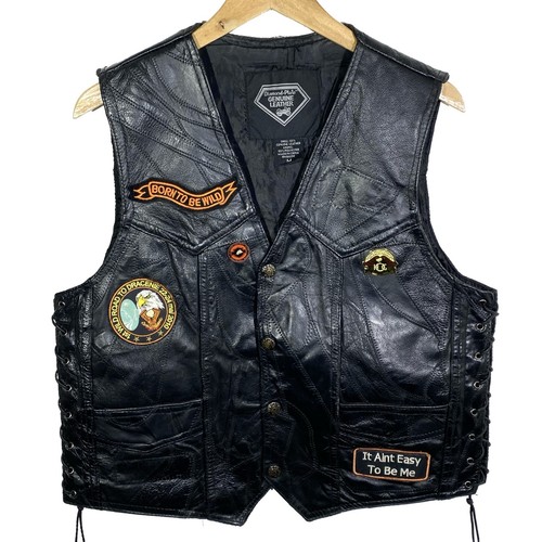 Rare veste sans manches cuir - sans,