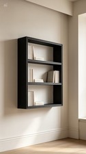 étagère murale noire 43x9x60 - Étagère,