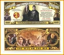GAME of THRONES Billet MILLION