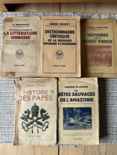 Payot * Lot de 5 Vol. * Histoire / Musique / Littérature / Géographie / Papes ++