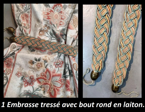 Embrasse tressé pour double