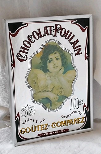 Ancien miroir publicitaire - ancien,
