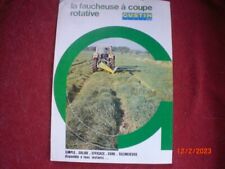 OLD ADVERTISING LEAFLET ROTARY CUTTING MOWER GUSTIN