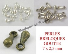60 PERLES BRELOQUES GOUTTE