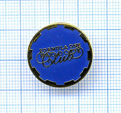 Pin formula one - paddock, club