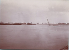 Germany, Wreck on the Rhine, Vintage Print, circa 1900 Vintage Print Light
