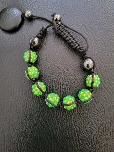 Bracelet shamballa vert - shamballa,