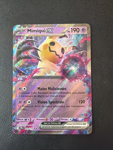 Carte pokémon mimiqui - pokémon, ex