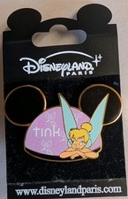 Disneyland Paris Tinker Bell On Mickey Ears Hat Pin 