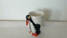 RARE COQUETIER EN PORCELAINE" LE PINGOUIN"