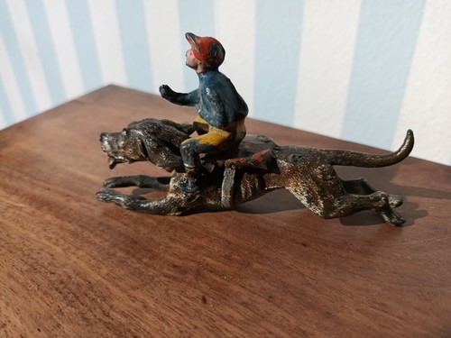 Chien bronze vienne ancien - bronze,