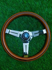 Nardi Torino Signed Wooden Steering Wheel Approx 12.6 Inches 320mm