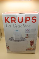 Krups La Glaciere Ice Cream & Sorbet Maker Model 358 White- New Open Box