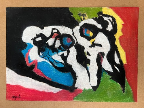 Dessin karel appel sur papier - dessin,