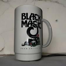 ARCTIC CAT BLACK CAT COFFEE MUG 1980 SNO-PRO RACE Snowmobile TEAM ARCTIC RACE