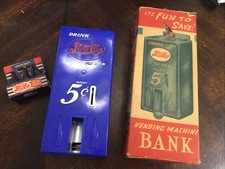 Pepsi Cola 1940’s Marx Toy Bank With 6 Pack Bottles & Box