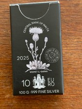 lingot argent 100 grs Malte