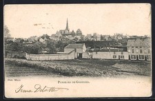 Old postcard Gosselies, general view 1903 